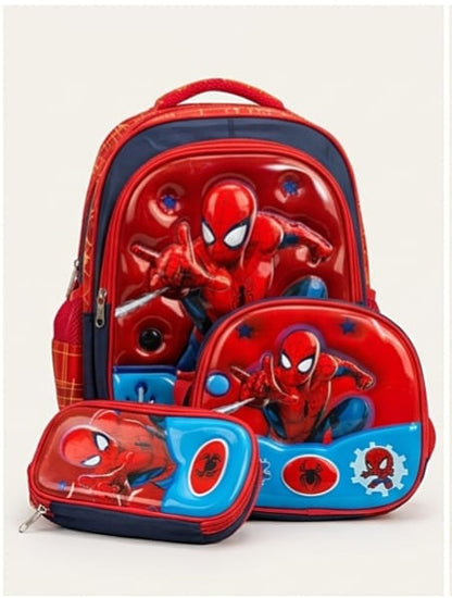 SPIDERMAN 3D FIBER SCHOOL BAG
