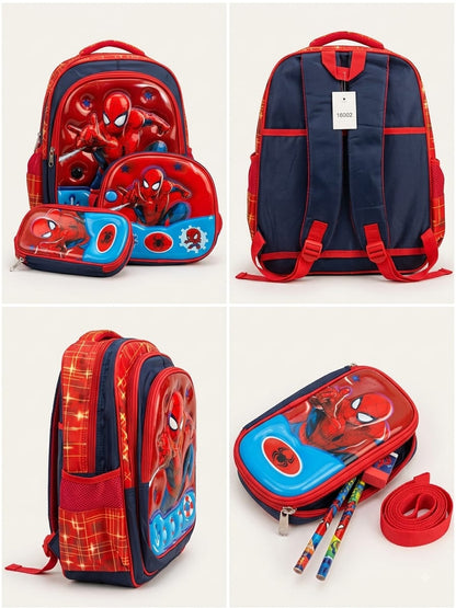 SPIDERMAN 3D FIBER SCHOOL BAG