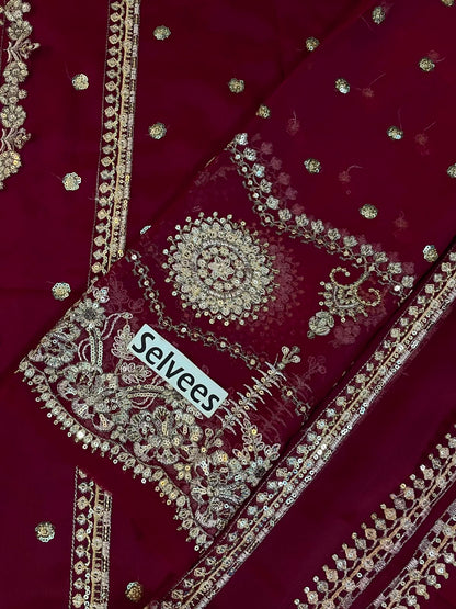 Alizeh Chiffon Embroidered Collection
