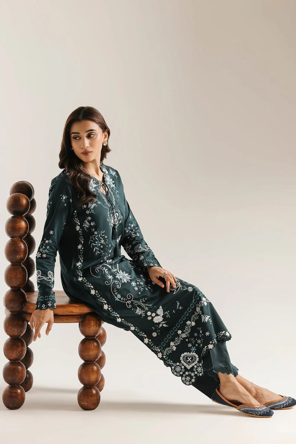 ETHINIC 2 Pcs Silk