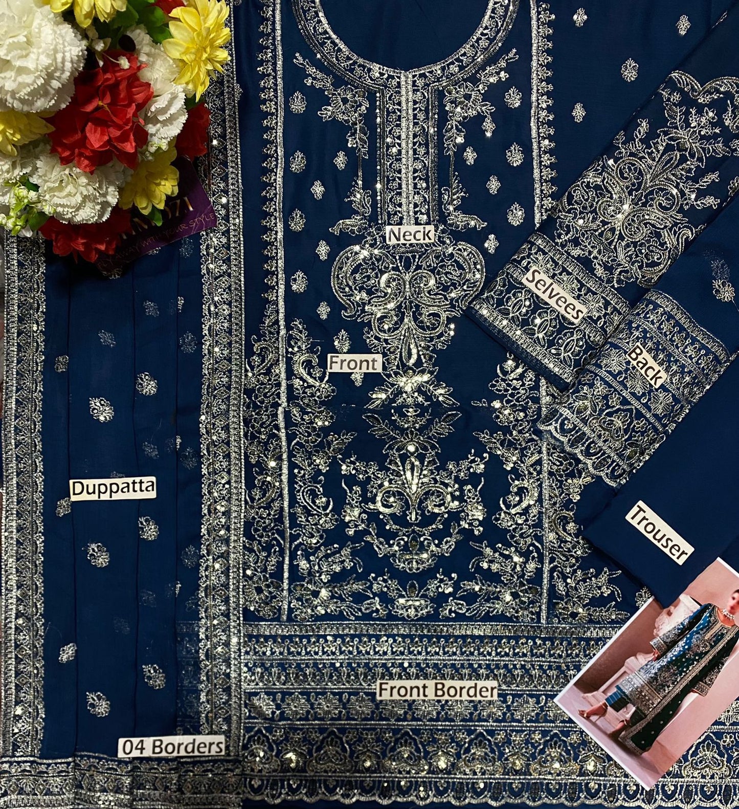 Gulal Chiffon Embroidered Collection