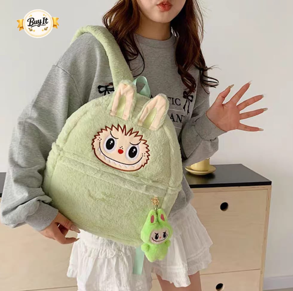 Labubu Stuff Backpack For Kids