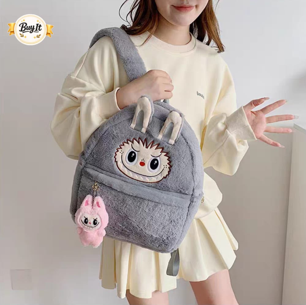 Labubu Stuff Backpack For Kids