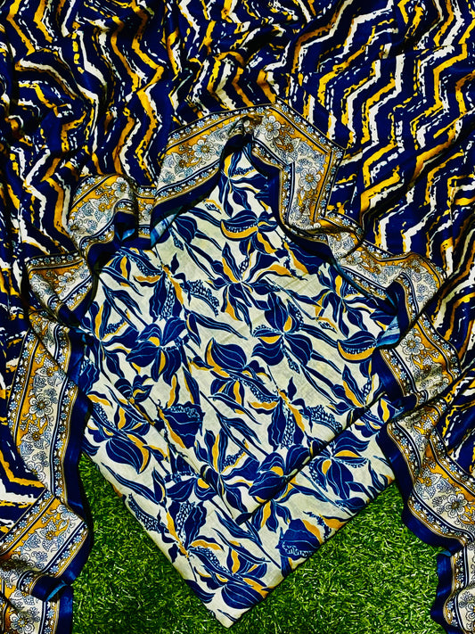 SAPPHIRE LAWN PRINT