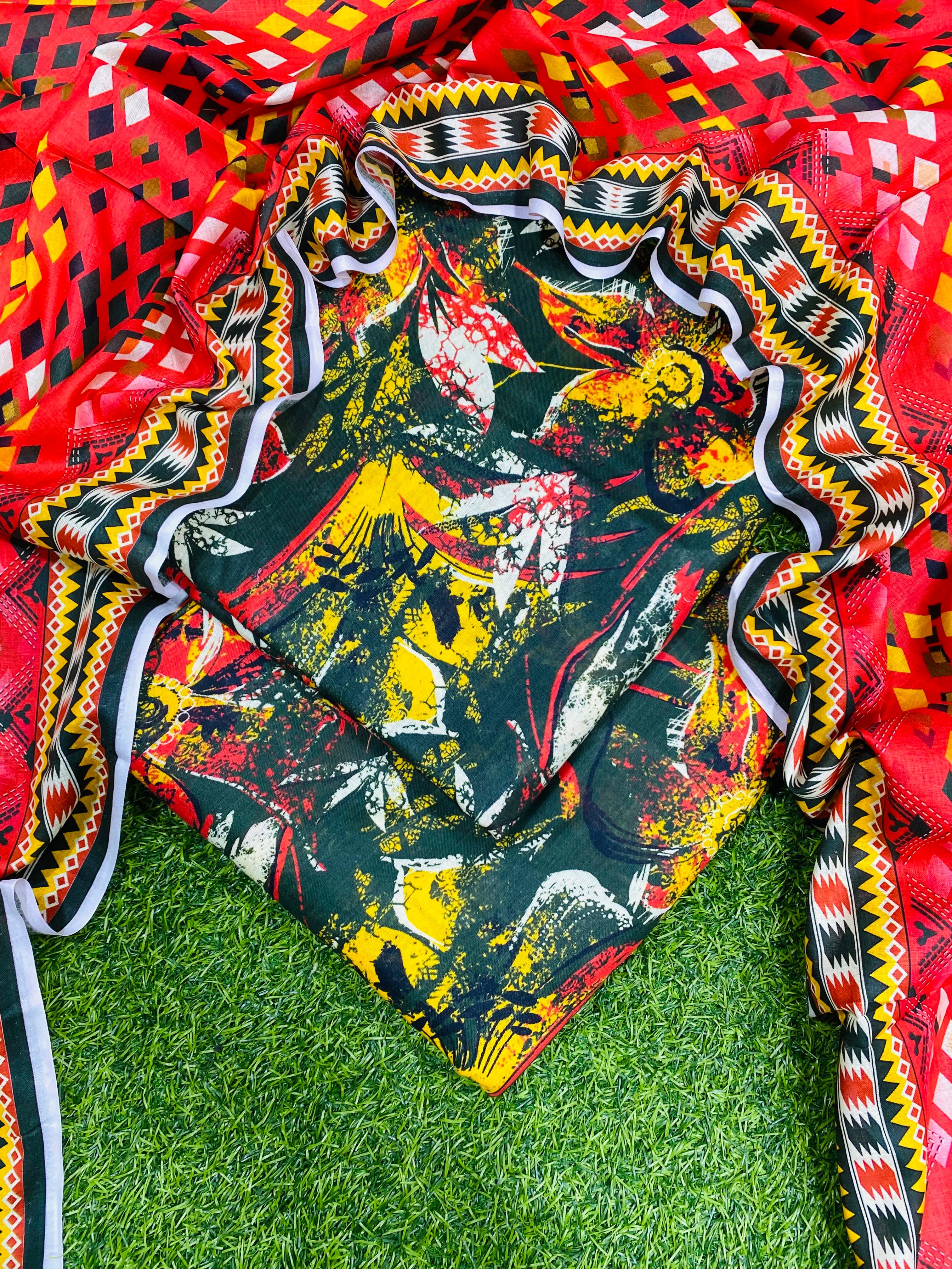SAPPHIRE LAWN PRINT