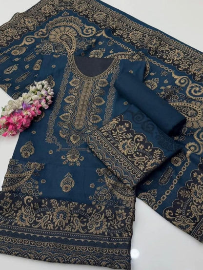 Pashmina Jacquard 3 Piece Suit