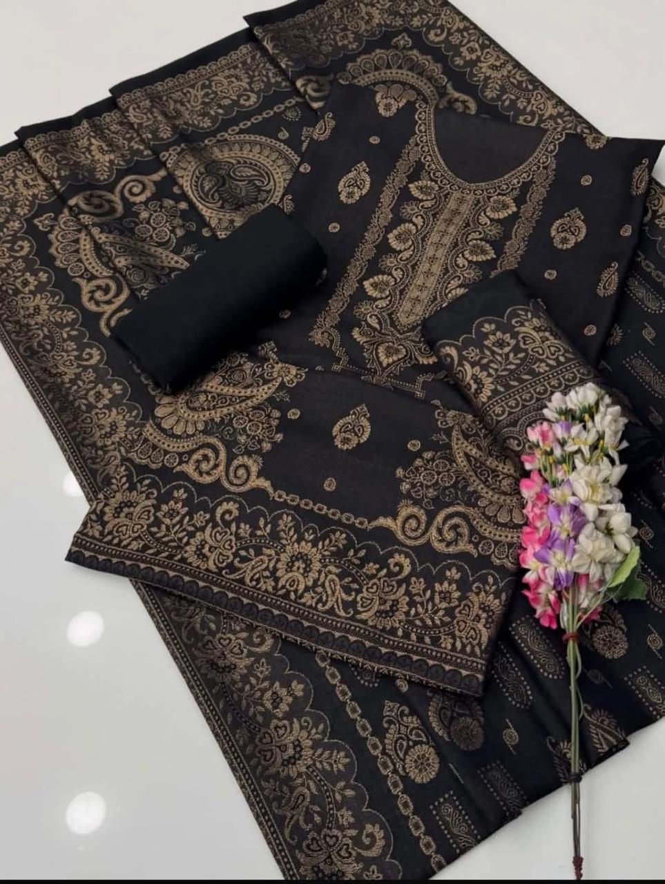 Pashmina Jacquard 3 Piece Suit