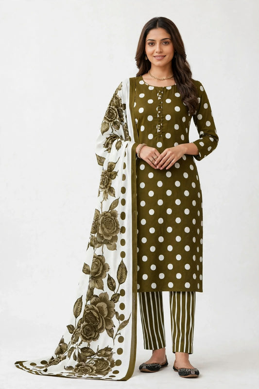 Lawn with 4 side chiffon embroidered Dupatta