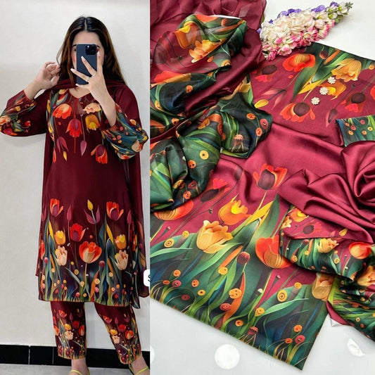 DIGITAL PRINTED SHAMOZ SILK