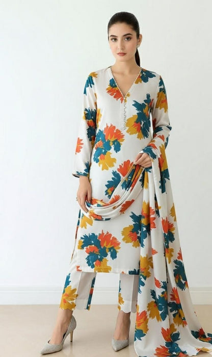 DIGITAL PRINTED SHAMOZ SILK