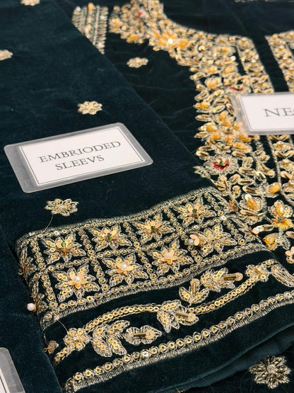 HASEENS Velvet Embroidered Winter Collection