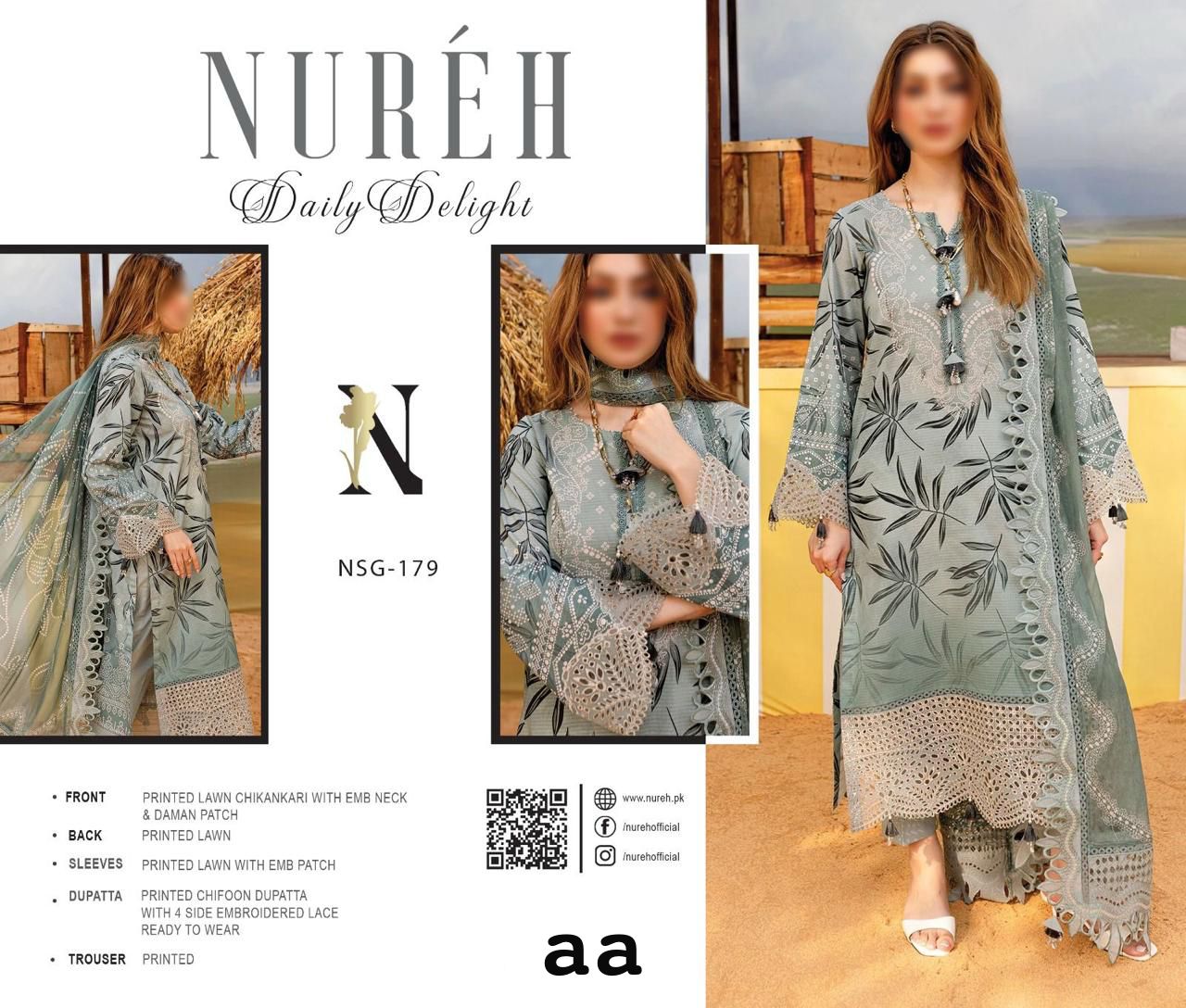 Nureh Lawn Collection 2026