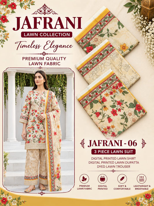 KEYSARIA 3 PCS PRINTED LAWN COLLECTION