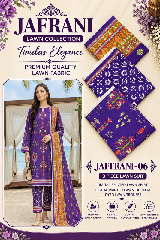 KEYSARIA 3 PCS PRINTED LAWN COLLECTION