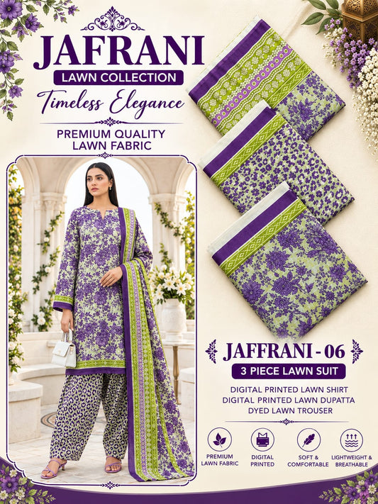 KEYSARIA 3 PCS PRINTED LAWN COLLECTION