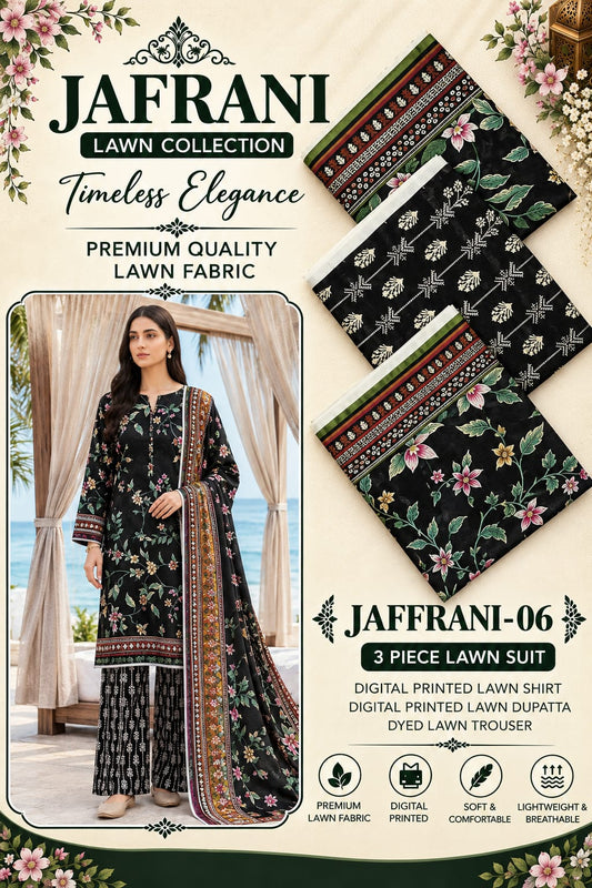 KEYSARIA 3 PCS PRINTED LAWN COLLECTION