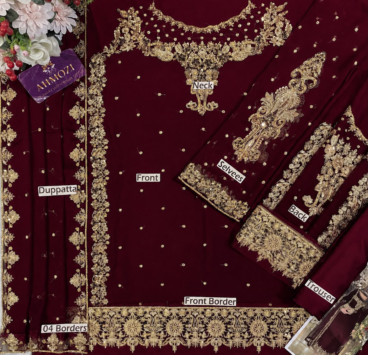Aneela Chiffon Embroidered Collection