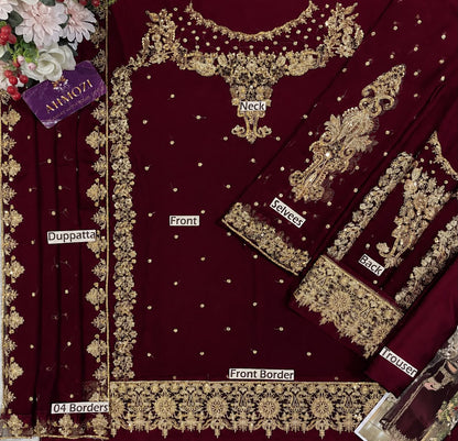 Aneela Chiffon Embroidered Collection
