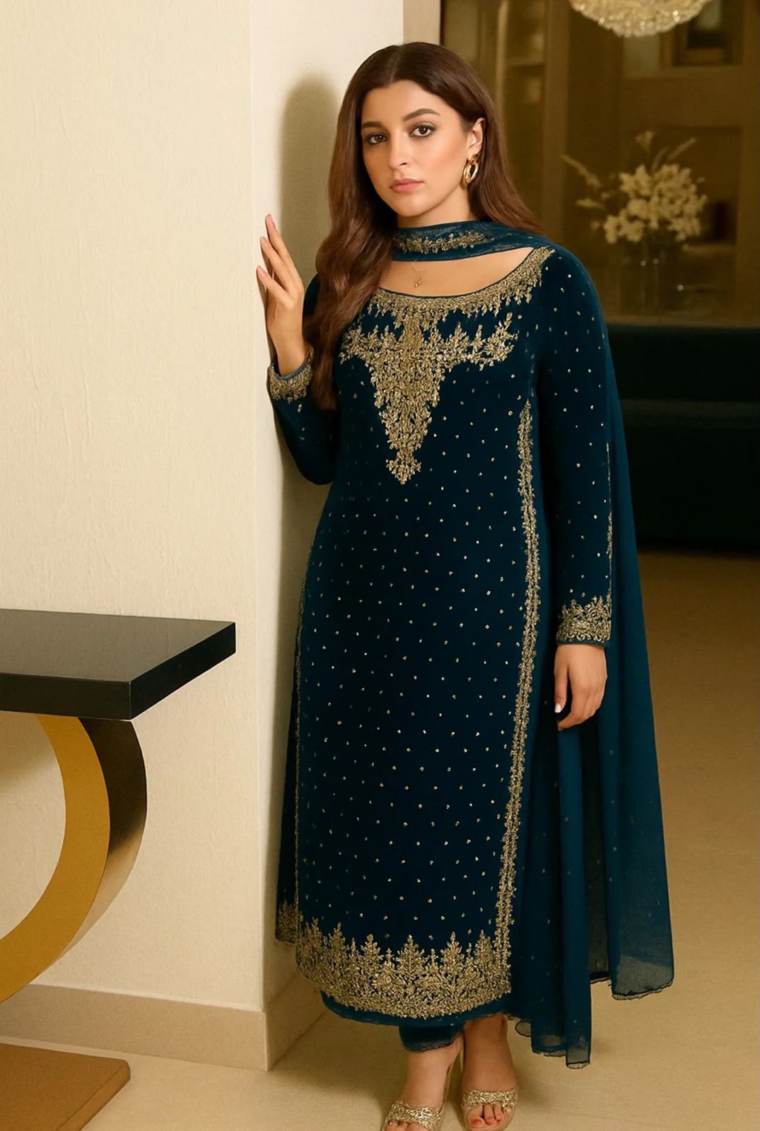 Aneela Chiffon Embroidered Collection