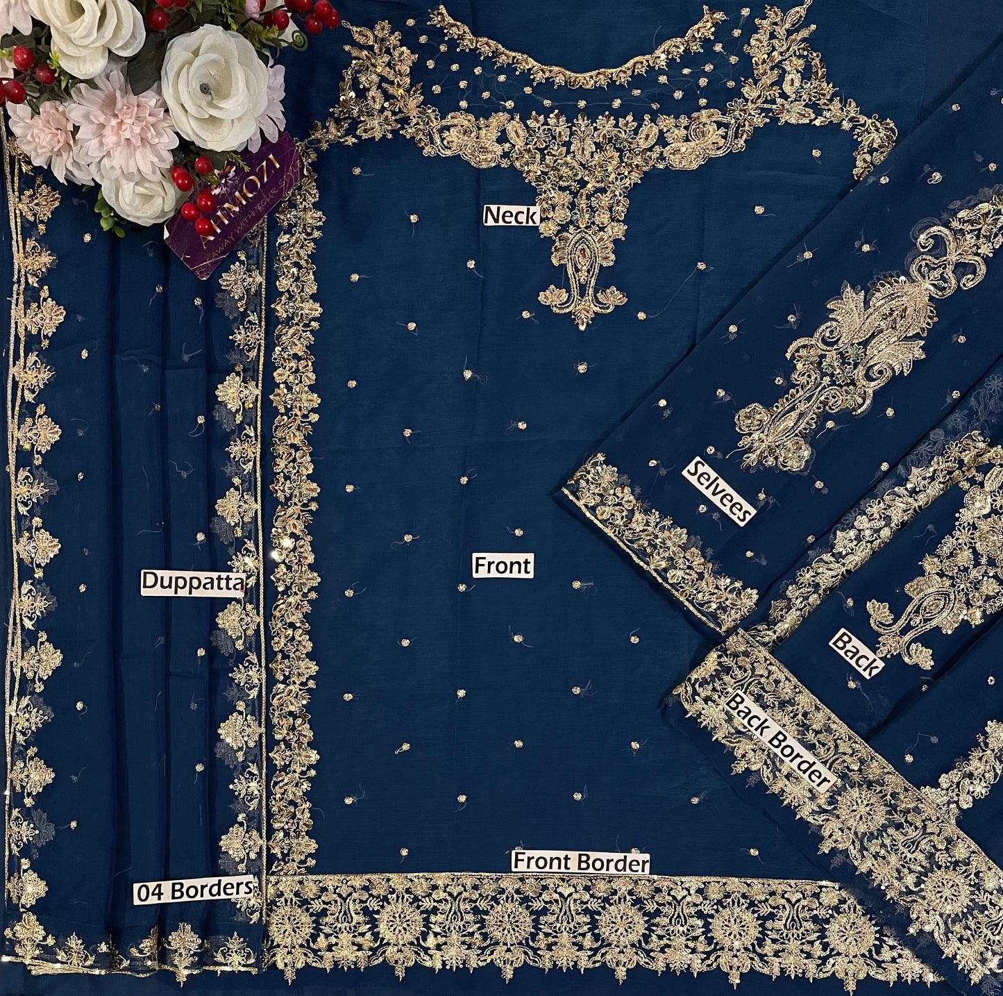 Aneela Chiffon Embroidered Collection