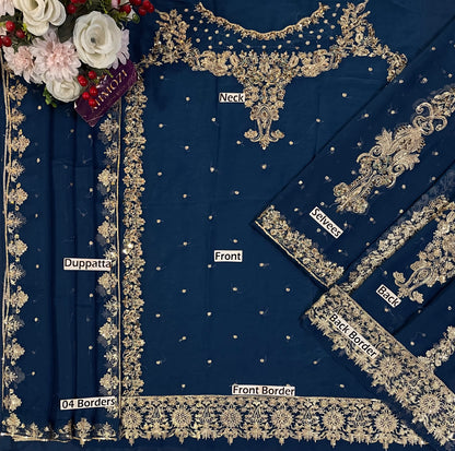 Aneela Chiffon Embroidered Collection