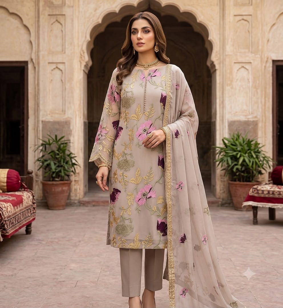 EMBROIDERED BEMBER CHIFFON COLLECTION