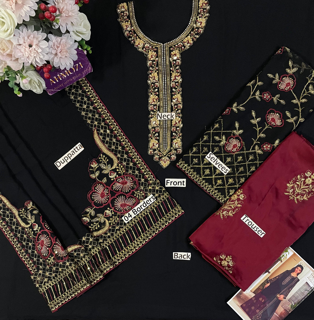 Iznik Chiffon Embroidered Collection