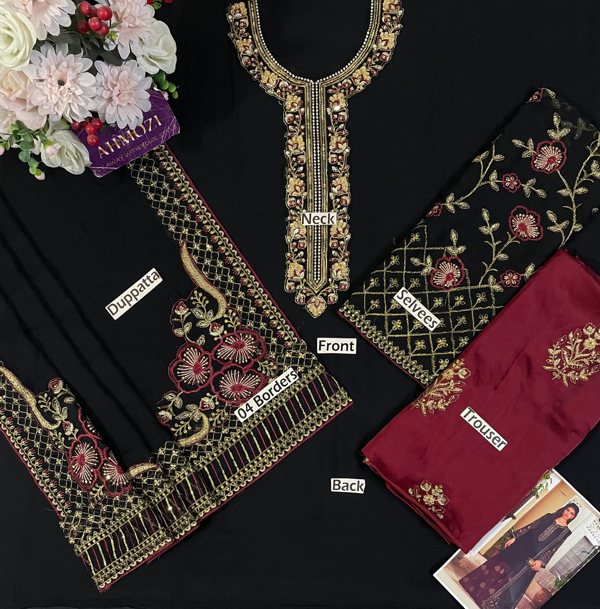 Iznik Chiffon Embroidered Collection