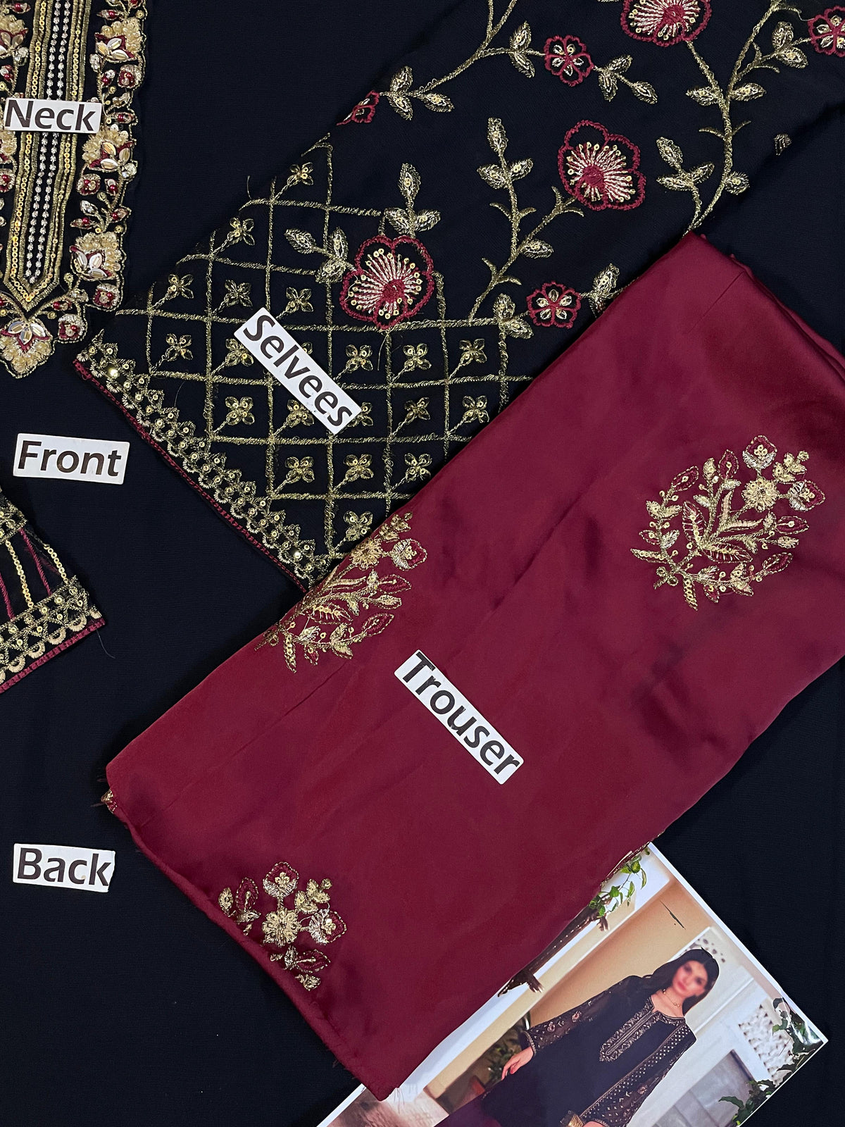 Iznik Chiffon Embroidered Collection