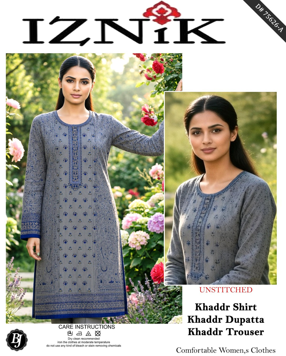 BJ Khaddar With Khaddar Dupatta