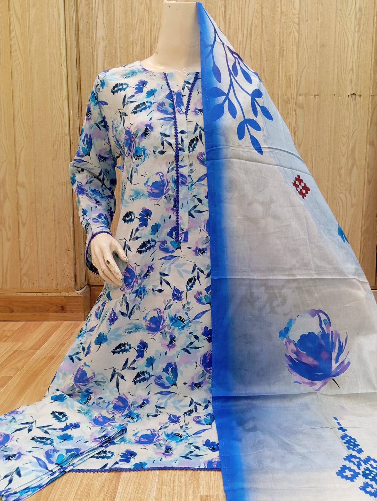 Bin Saeed 3 Pcs Suit Print