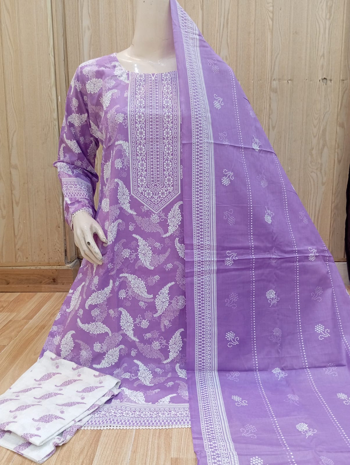 Bin Saeed 3 Pcs Suit Print
