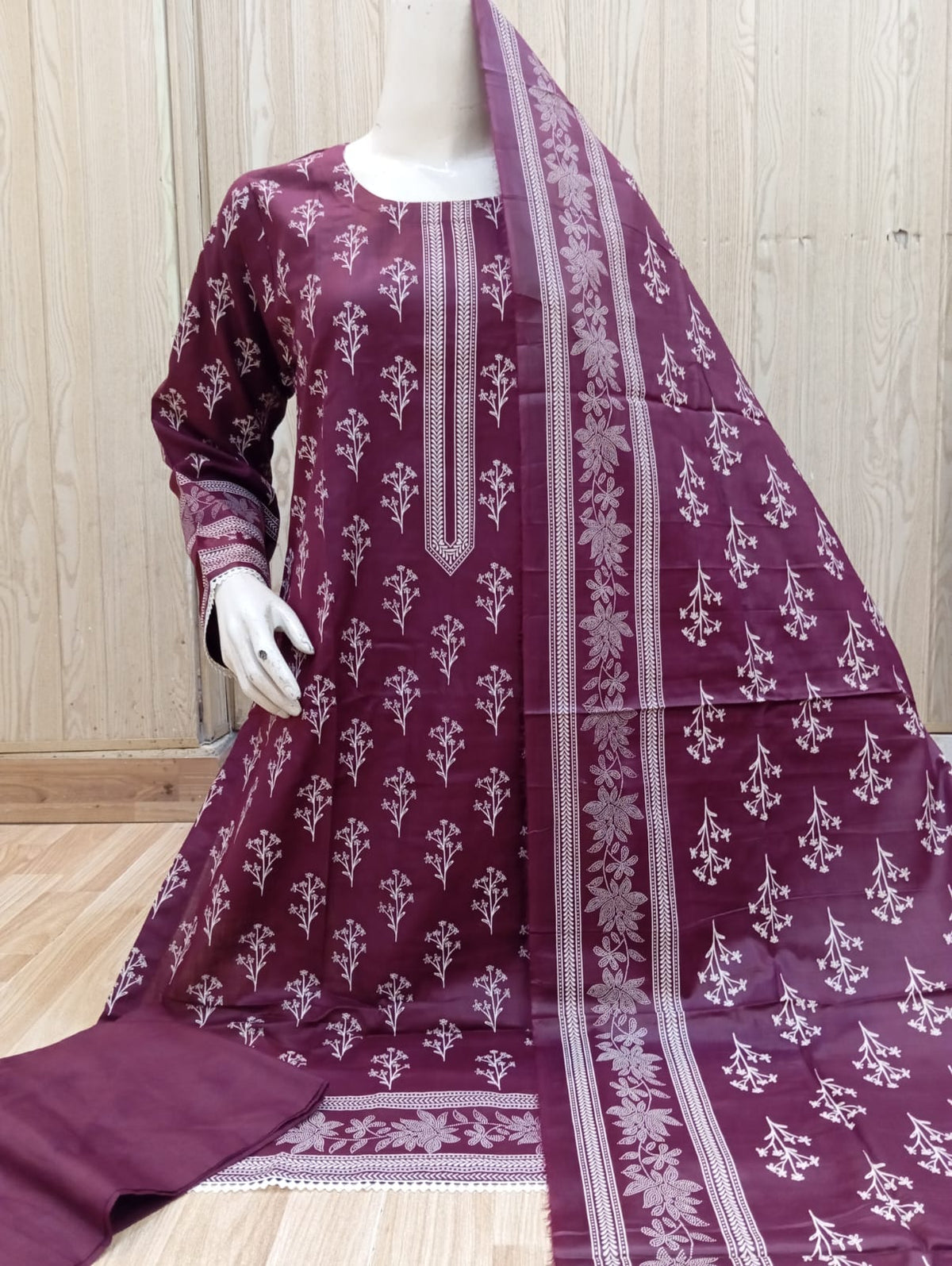 Bin Saeed 3 Pcs Suit Print