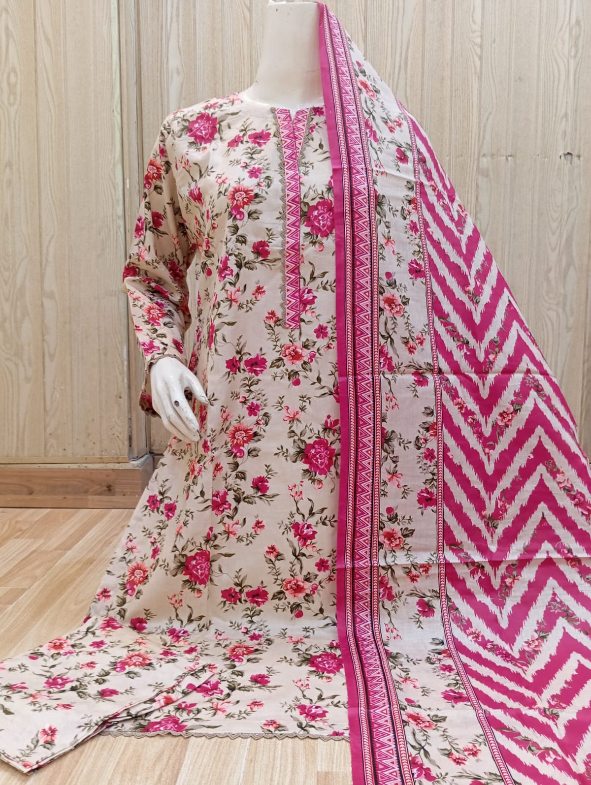 Bin Saeed 3 Pcs Suit Print