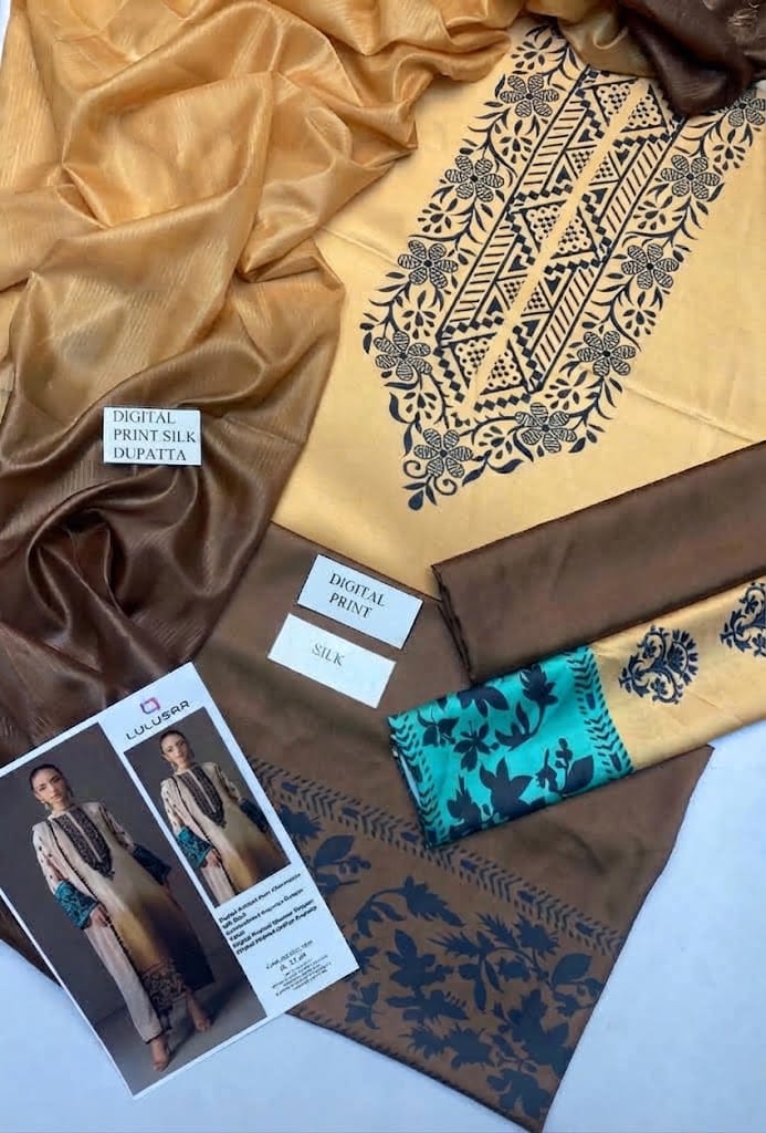 DIGITAL PRINTED SILK 3 Pcs