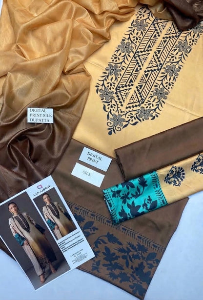 DIGITAL PRINTED SILK 3 Pcs
