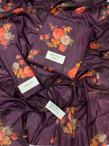 DIGITAL PRINTED SILK 3 Pcs