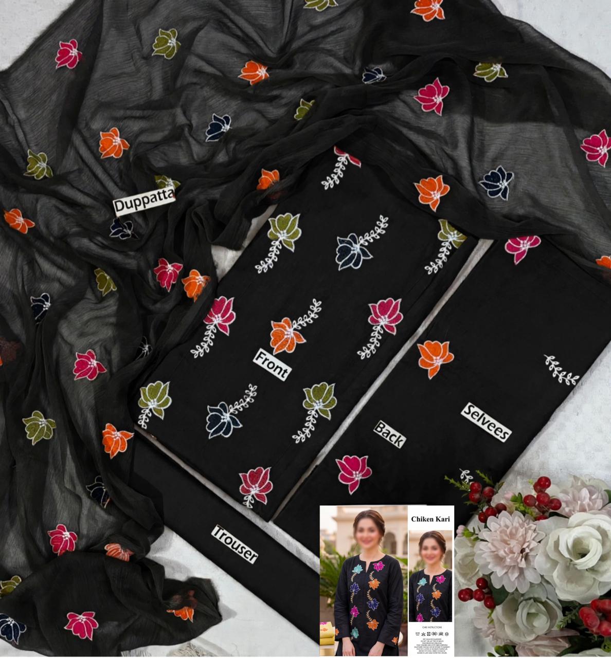 Heavy Embroidered lawn