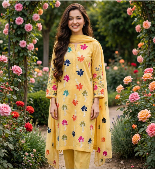 Heavy Embroidered lawn