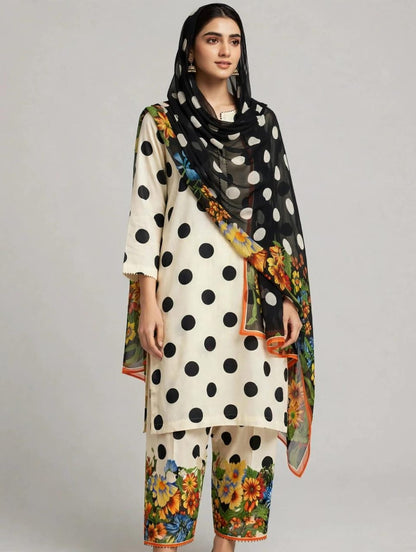 Printed Lawn With Chiffon Dupatta Collection