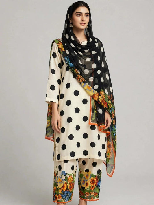 Printed Lawn With Chiffon Dupatta Collection