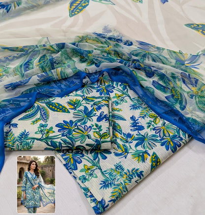 Printed Lawn With Chiffon Dupatta Collection