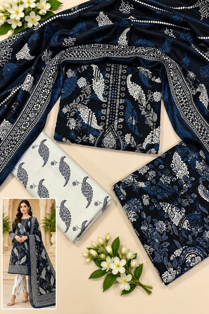 EMBROIDED LAWN 3 PCS LAWN PRINT