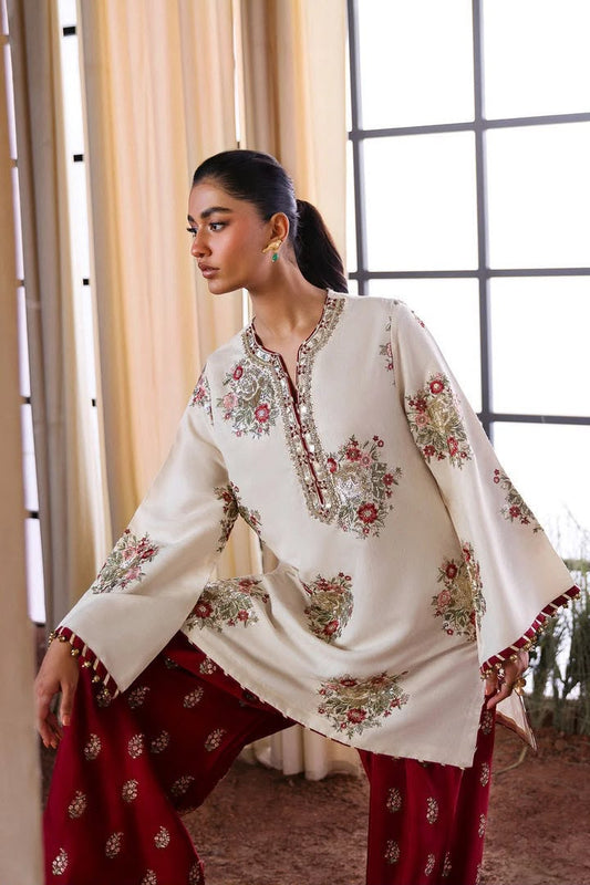 Umaima Embroidered Silk 2 Pcs