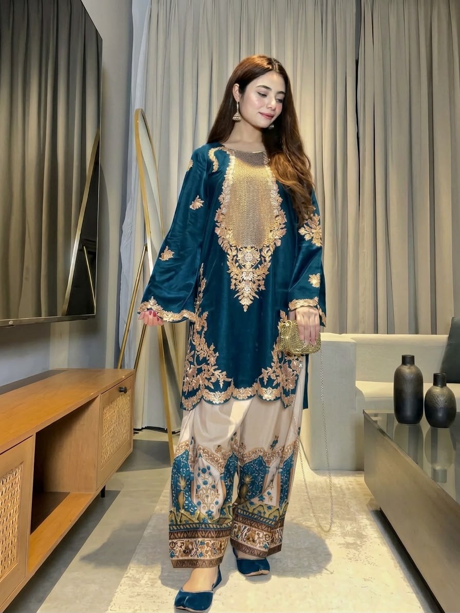 Ethnic 2 Pcs Kaftan