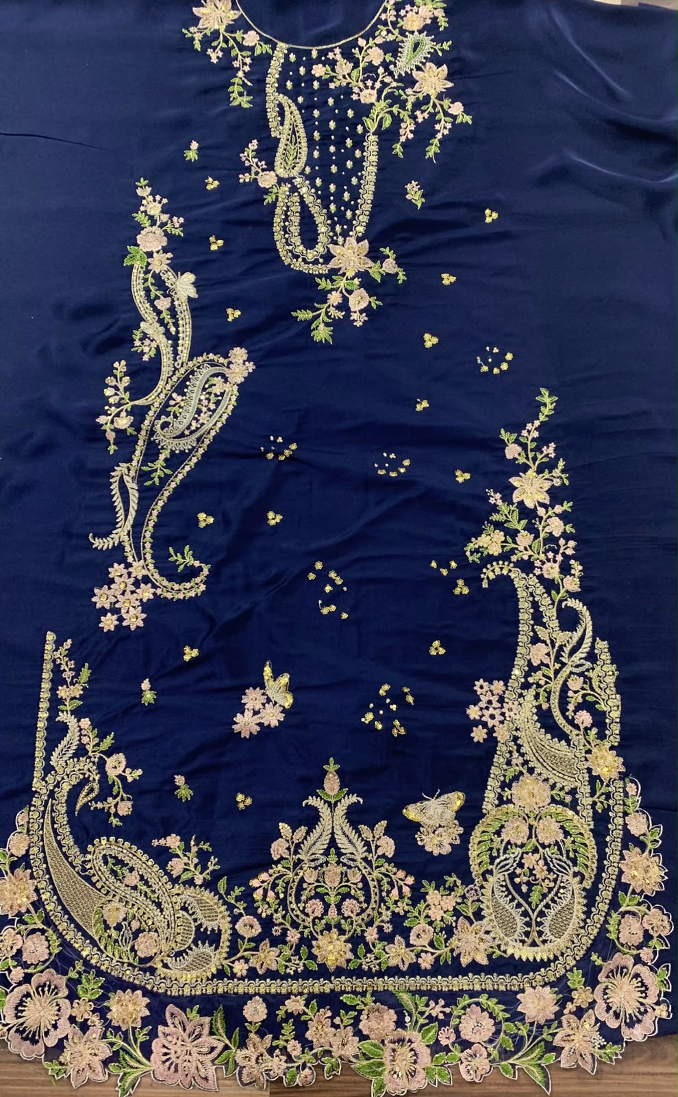 ETHNIC 3 PCS SILK KAFTAAN