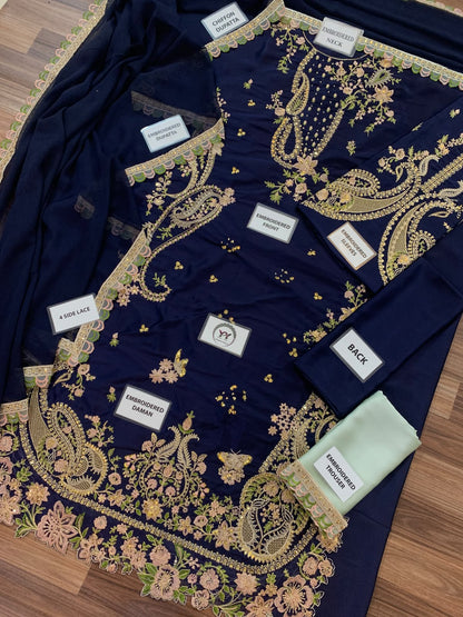 ETHNIC 3 PCS SILK KAFTAAN