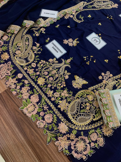 ETHNIC 3 PCS SILK KAFTAAN