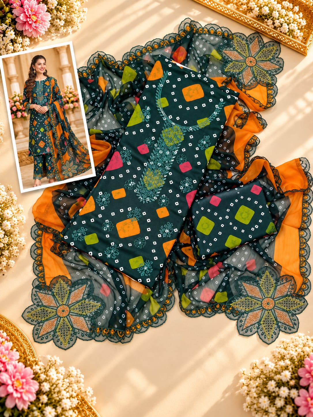 EMBROIDERED LAWN