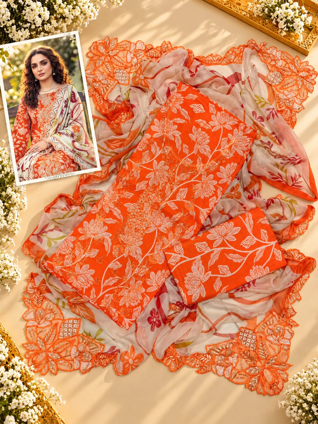 EMBROIDERED LAWN
